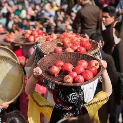 جشن شکرگزاری برداشت انار در خانوک زرند برگزار می‌شود
