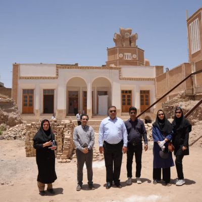مرحله دوم مرمت بادگیر چپقی سیرجان با همکاری شرکت گهرزمین در حال انجام است